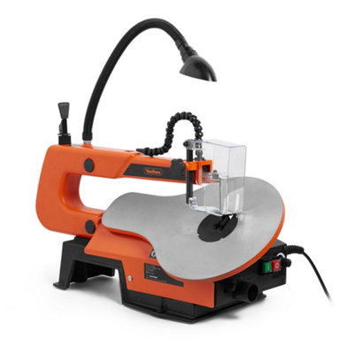VonHaus Scroll Saw, Table Wood Saw with Variable Speed & LED Light, Adjustable worktable & Suitable for Pinned & Pinless Blades