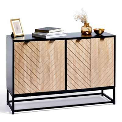 Industrial black deals sideboard