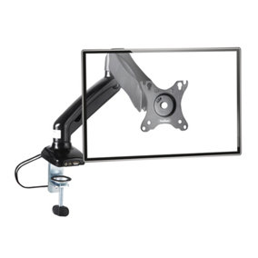 VonHaus Single Monitor Stand for 17-32" Screens, Adjustable Mount with Clamp