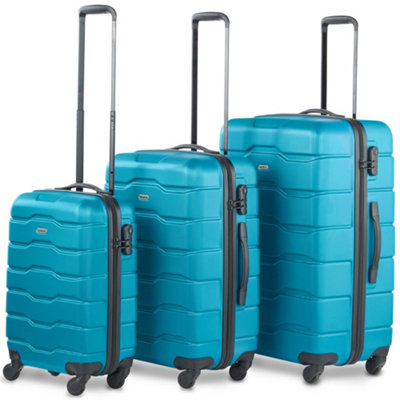 Teal hard cheap case luggage