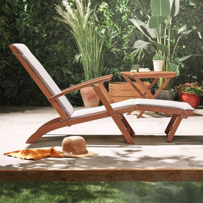 VonHaus Sun Lounger Steamer Chair Folding Chair for Garden