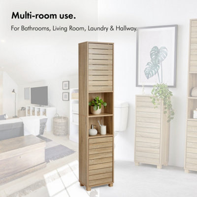 Oak effect tallboy discount