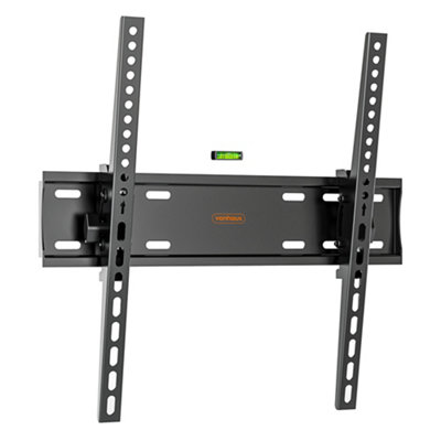 VonHaus Tilting TV Bracket - Tilt Wall Mount For 26 - 55 Inch TVs - TV Wall Bracket For VESA TV's Up To 45kg Weight - Ultra Slim