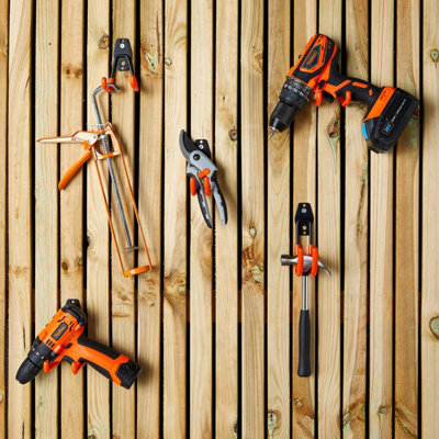 Vonhaus Tool Hooks for Shed - Wall Mounted Garage Hooks for