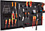 VonHaus Tool Pegboard, 45pc for Shed & Garage Wall Storage Tool Board, Secure Tool Organiser Wall Mounted