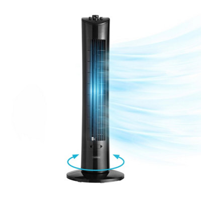 VonHaus Tower Fan 31 Inch, Electric Fan for Cooling, Oscillating Fan with  Timer for Any Space, Aroma Tray, Standing Fan Cools All | DIY at Bu0026Q