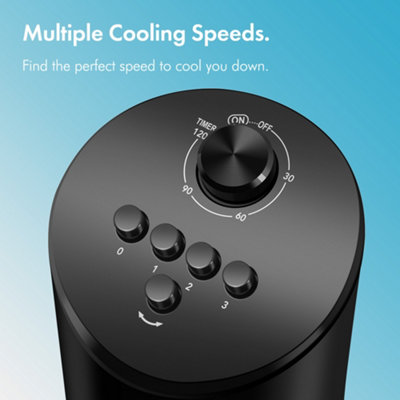 VonHaus Tower Fan 31 Inch, Electric Fan for Cooling, Oscillating Fan ...