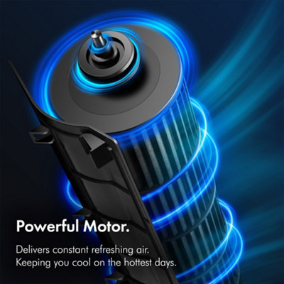 VonHaus Tower Fan 35 Inch, Electric Fan for Cooling, Oscillating Fan ...