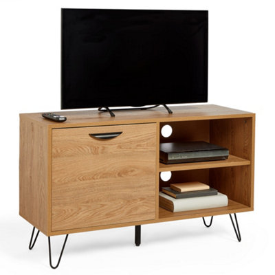 Oak effect shop tv cabinet