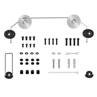 VonHaus Ultra-Slim Flush TV Bracket for 37-70" Screens, Picture Frame Flat to Wall Wire Mount, 50kg Capacity, Max VESA: 800x800mm