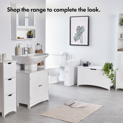 Retford White Under Sink Bathroom Storage Cabinet – HouseandHomestyle