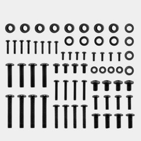 VonHaus Universal TV Mount Screws Kit Hardware, Monitors up to 80'' Includes M4, M5, M6 & M7 Screws, Spacers and Washers, 68pc