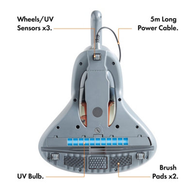 VonHaus UV Vacuum Cleaner 17Kpa, Handheld Bed Vacuum with HEPA Filter, 500W Mattress Cleaner Machine, 500ml, Crevice Tool