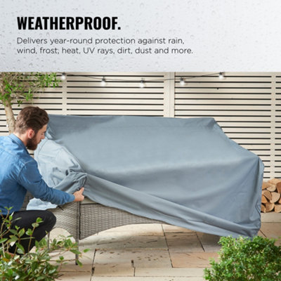 VonHaus Waterproof Garden Bench Cover, Premium Heavy Duty for Patio & Outdoor Furniture, Benches, Loveseats, Chairs & Tables
