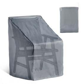 VonHaus Waterproof Garden Chair Cover, for Patio & Outdoor Stacking/Reclining Single Seat