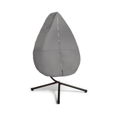 VonHaus Waterproof Grey Egg Chair Cover for Garden Seats, Heavy Duty & Anti-UV - 303 x 153/169cm