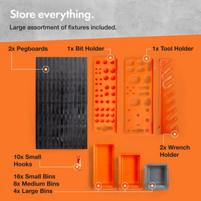 Vonhaus garage wall tool rack deals