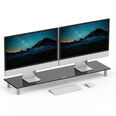 Dual monitor shelf on sale for desk