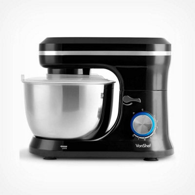 VonShef 1000W 4.5 Litre Stand Mixer - Black