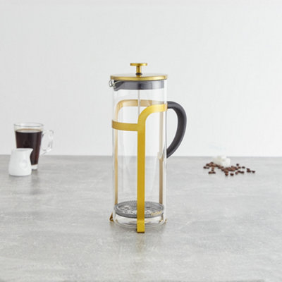 VonShef Franse pers 3/6/8/12 Cup Cafetière RVS koffiezetapparaat 3 Cup