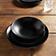 VonShef 12pc Matte Black Dinner Set, Black Dinnerware Set of 12 Pieces, Includes Dinner Plate, Side Plate & Bowl, Dinner Table Set