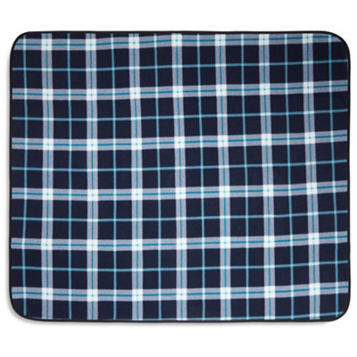 VonShef 2 Person Navy Tartan Picnic Backpack Hamper with  display picture 1