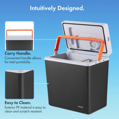 VonShef 20L Electric Cool Box, Insulated Cooler Box with Hot/Cold ...