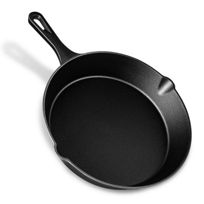 VonShef Cast Iron Skillet, 10