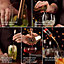 VonShef Cocktail Shaker Set Copper, 550ml Parisian Shaker, 6pc Bartender Set for Home Bar - Strainer, Muddler, Jigger & Gift Box