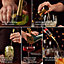 VonShef Cocktail Shaker Set Green/Gold, 550ml Parisian Shaker, 6pc Home Bar & Bartender Set - Strainer, Muddler, Jigger & Gift Box