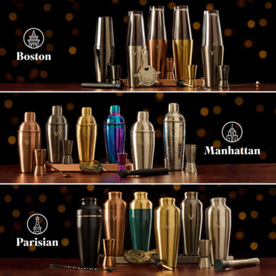 HURRISE Shaker de Boston Shaker à Cocktail Boston Shaker Set Design