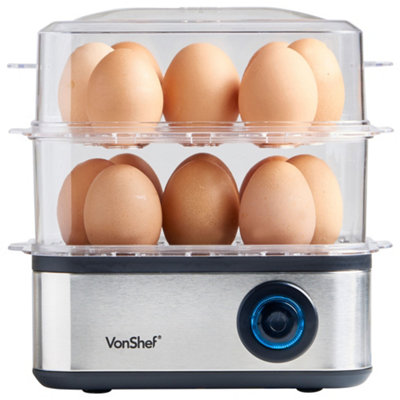 VonShef Omelette Maker, kitchenwares, kitchen appliances eggs omelettes,  cooking, Compact, Portable 700W Electric Single Egg Cooker & Pan with Non  Stick Easy Clean Grill Plate & Automatic Temperature Control for Fried,  Scrambled