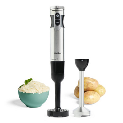 Electric Potato Masher, Hand Blender Vegetable Chopper 3-in-1 Set Multiple  Puree and Whisks Immersion Mixer Tool Perfect Blends and Purees for Baby  Food, Vegetables and Potatoes Soup Maker（110v） 