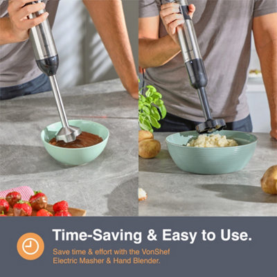 Electric Potato Masher with Hand Blender