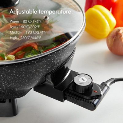 Quest 1500W Watt Multi Cooker with Medium 30cm Diameter Electric Frying Pan