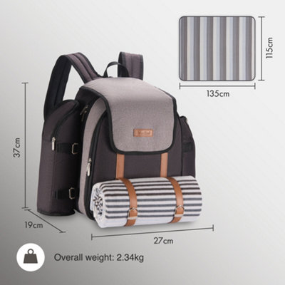 Person premium picnic backpack vonshef best sale