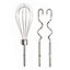 VonShef Hand Mixer Electric Whisk, 300W, 2 Stainless Steel Beaters, 2 Dough Hooks & Balloon Whisk, Cream