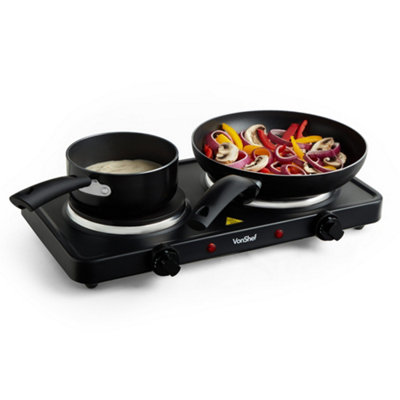 Double electric deals hob