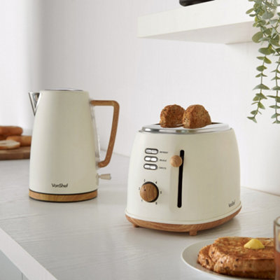 Rose gold kettle toaster best sale and microwave