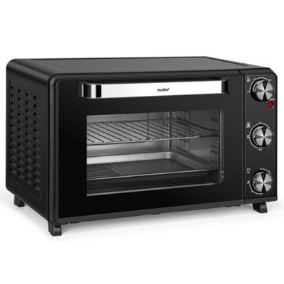 VonShef Mini Oven and Grill 30L - Portable Oven 1600W Multi-Function Electric Cooker with Wire Rack