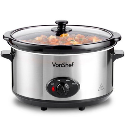 https://media.diy.com/is/image/KingfisherDigital/vonshef-slow-cooker-6-5l-removable-oven-to-table-dish-lid-3-heat-settings-keep-warm-function-for-stews-curries-silver~5056115704581_01c_MP?$MOB_PREV$&$width=768&$height=768