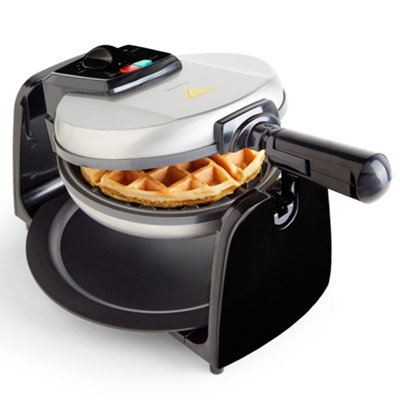 VonShef Waffle Maker, Rotating Waffle Iron w/ NonStick Plates, 1000W