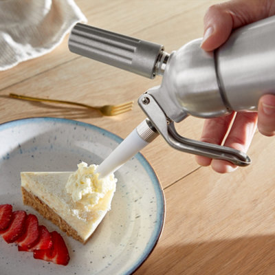 VonShef Whipped Cream Dispenser, 500ml Cream Whipper w/ 3