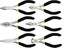 Vorel mini pliers set 6 pcs 125 mm long for electronics, garage and craft(42309)