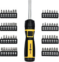 Vorel speed gear screwdriver bits set ratchet reversible 57pcs ( V 65033)