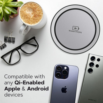 VORSPRUNG Automatic Retractable Pop Up Socket - Fast, Qi Wireless Charger, 4x UK Plug, 2x USB A - Home, Kitchen, Office