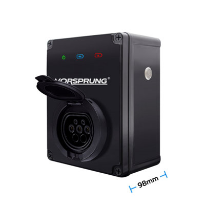 Vorsprung Cyber - Untethered EV Wall Socket - Type2, 32A/7.4kW - PEN Protection