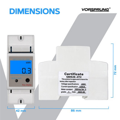 Vorsprung Digital Electricity Meter - Single Phase (220V) - Meter 5