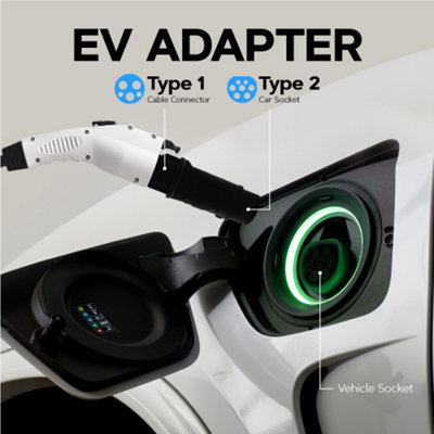 Vorsprung EV Adapter - Type 1 (Charger) to Type 2 (Car) EV Cable Adapter - 32A - IP54