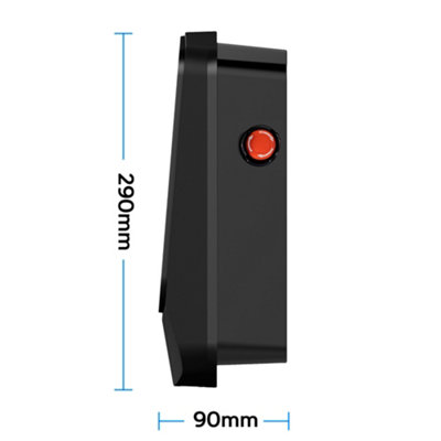 Vorsprung EV Charger 7.4kW Type 2 Tethered Electrical Vehicle Charging Point- with 5-Metre cable (Black) - 4
